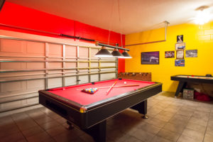 Games Room with Pool, Foosball, and Air Hockey