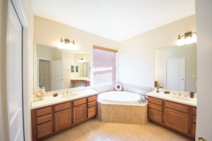 Master Bathroom with Tub and Shower